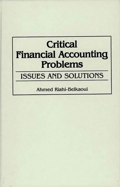 Produktbild: Critical Financial Accounting Problems