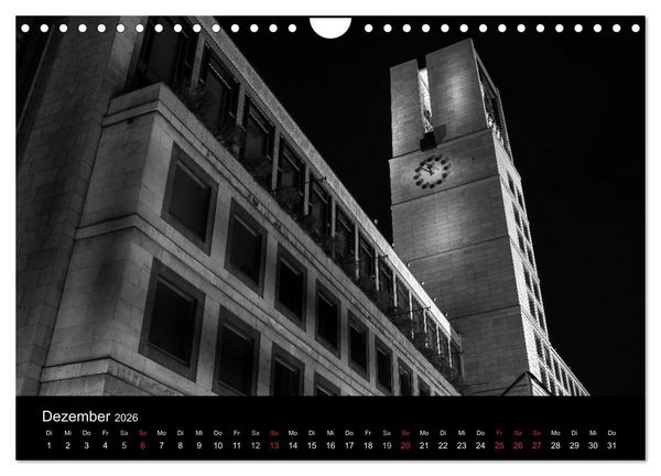 Produktbild: Stuttgart bei Nacht (Wandkalender 2026 DIN A4 quer), CALVENDO Monatskalender