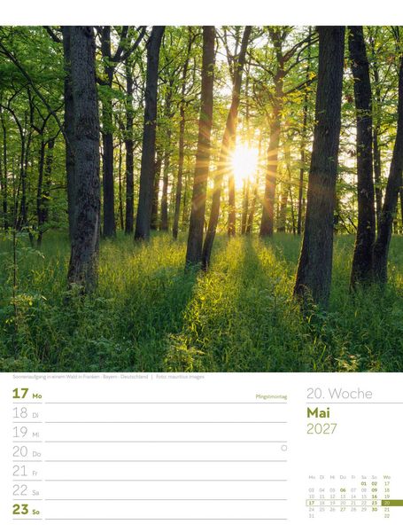 Produktbild: Unser Wald Wochenplaner Kalender 2027