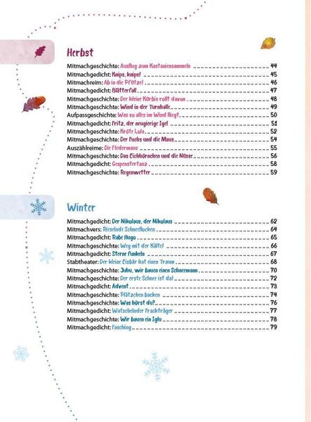 Produktbild: Das Krippen-Jahreszeitenbuch: Mitmachgeschichten und Mitmachgedichte