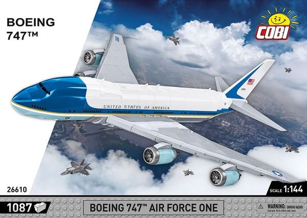 Produktbild: COBI 26610 - Boeing 747 Air Force One, Bausatz, 1087 Klemmbausteine