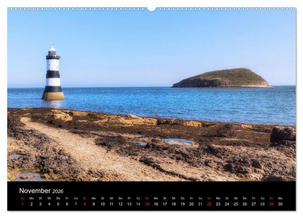 Produktbild: Wales (hochwertiger Premium Wandkalender 2026 DIN A2 quer), Kunstdruck in Hochglanz