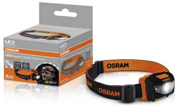 Produktbild: OSRAM HEAD TORCH 87 ESSENTIAL Stirnlampe 87lm LEDIL433ESN