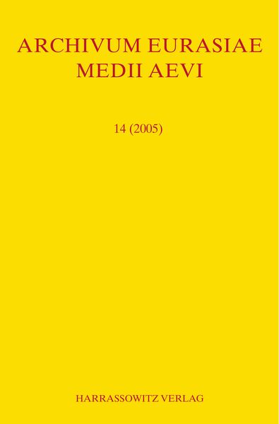 Produktbild: Archivum Eurasiae Medii Aevi 14 (2005)