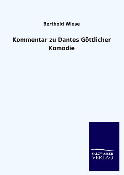 Produktbild: Kommentar zu Dantes G&ouml;ttlicher Kom&ouml;die
