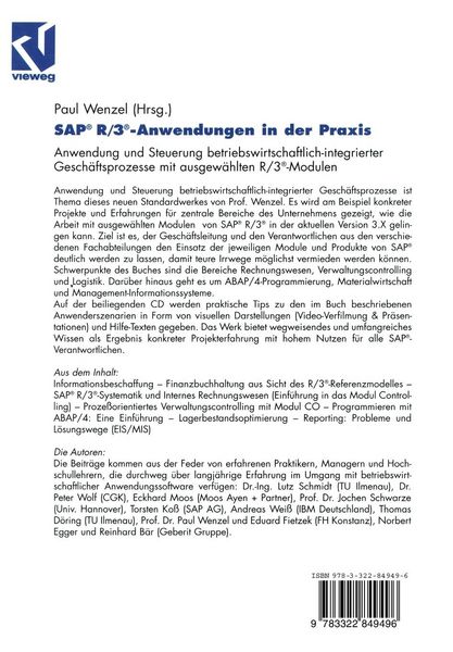 Produktbild: SAP&reg; R/3&reg;-Anwendungen in der Praxis