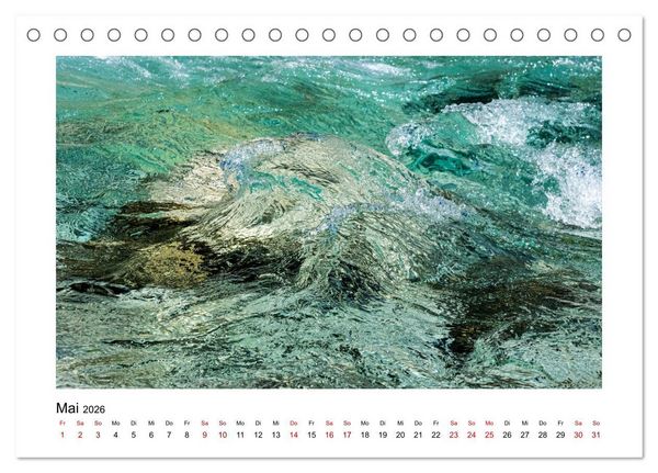 Produktbild: Wasserzauber (Tischkalender 2026 DIN A5 quer), CALVENDO Monatskalender