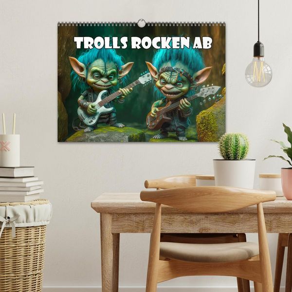 Produktbild: Trolls rocken ab (Wandkalender 2026 DIN A3 quer), CALVENDO Monatskalender