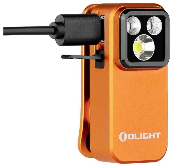 Produktbild: OLight Oclip Pro S (Orange) LED Taschenlampe 500lm