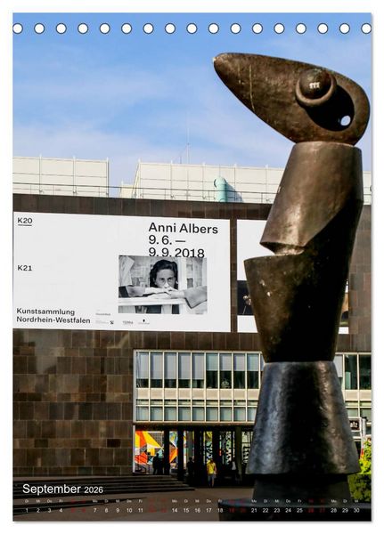 Produktbild: Ein Spaziergang durch D&uuml;sseldorf (Tischkalender 2026 DIN A5 hoch), CALVENDO Monatskalender