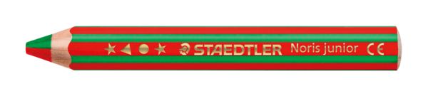 Produktbild: STAEDTLER Noris junior 140 Kindermalstift 3 in 1, 6 Duo Malstifte + 1 Spitzer