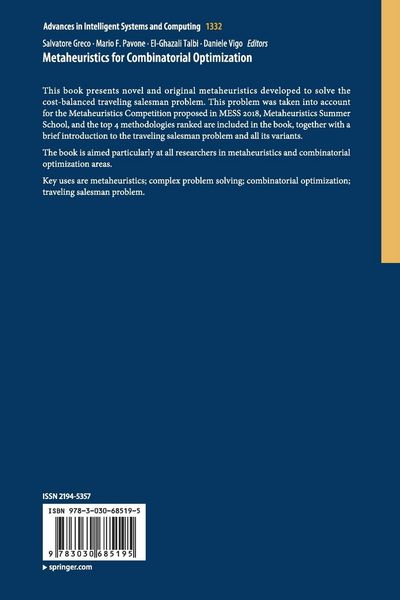 Produktbild: Metaheuristics for Combinatorial Optimization