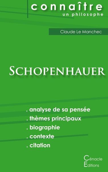 Produktbild: Comprendre Schopenhauer (analyse complète de sa pensée)