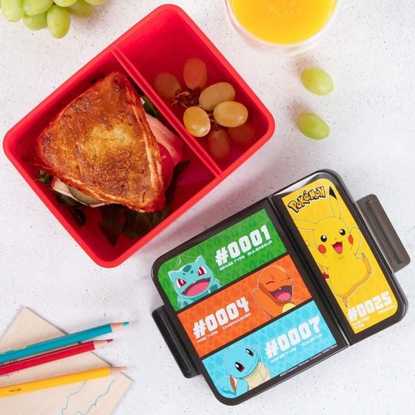 Produktbild: Brotdose Pok&eacute;mon rot 1L 2-geteilt