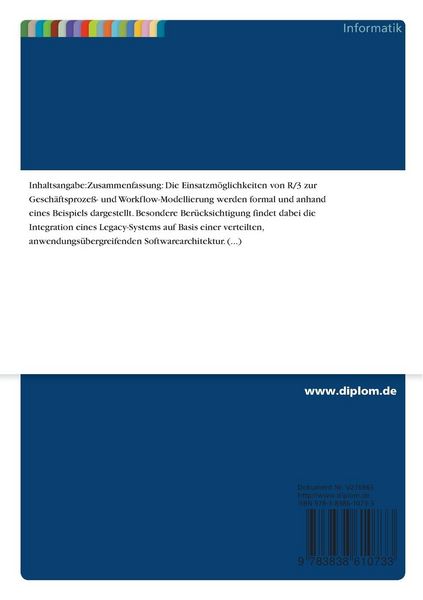 Produktbild: Anwendungs&uuml;bergreifende Gesch&auml;ftsproze&szlig;- und Workflow-Modellierung unter SAP R/3