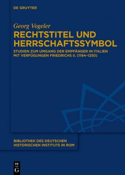 Produktbild: Rechtstitel und Herrschaftssymbol