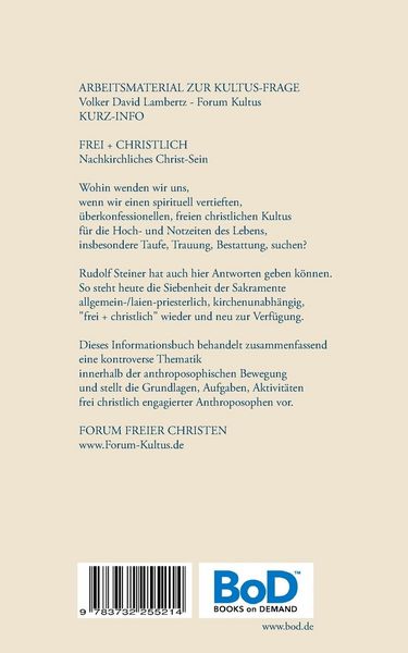 Der freie christliche Impuls Rudolf Steiners heute