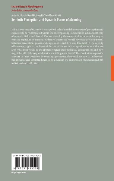 Produktbild: Semiotic Perception and Dynamic Forms of Meaning
