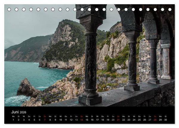 Produktbild: Bella Italia &ndash; Impressionen aus der Toskana und Ligurien (Tischkalender 2026 DIN A5 quer), CALVENDO Monatskalender