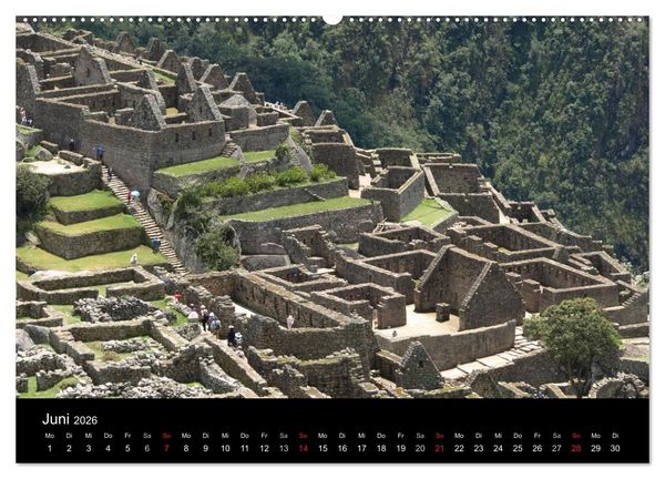 Produktbild: Machu Picchu - Die Stadt in den Wolken (hochwertiger Premium Wandkalender 2026 DIN A2 quer), Kunstdruck in Hochglanz