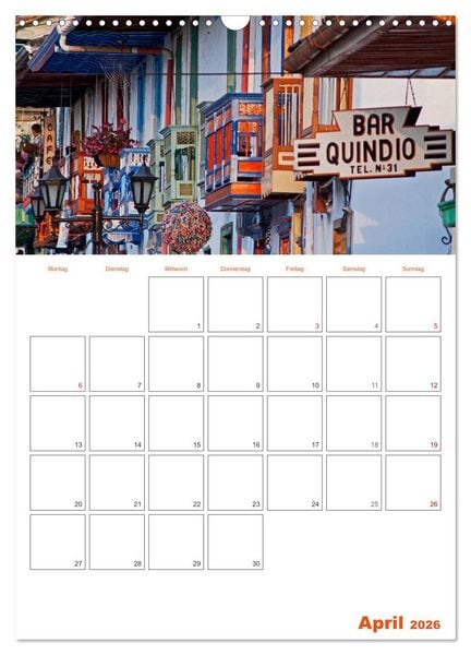 Produktbild: HOMMAGE AN KOLUMBIEN (Wandkalender 2026 DIN A3 hoch), CALVENDO Monatskalender