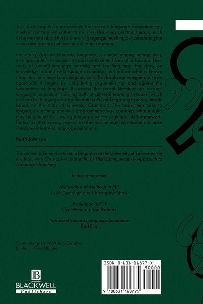 Produktbild: Language Teaching and Skill Learning