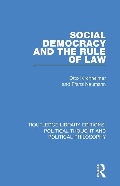 Produktbild: Social Democracy and the Rule of Law