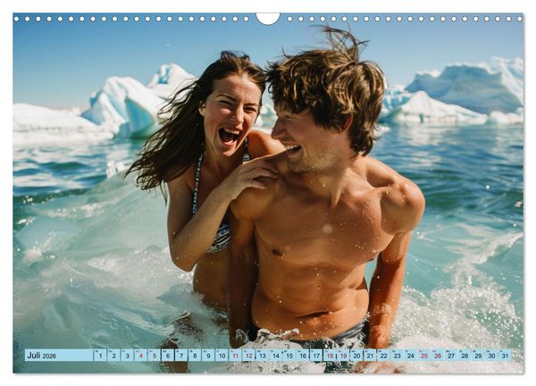 Produktbild: Eisbaden (Wandkalender 2026 DIN A3 quer), CALVENDO Monatskalender