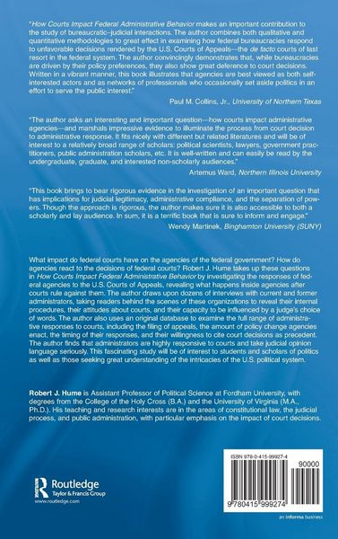 Produktbild: How Courts Impact Federal Administrative Behavior