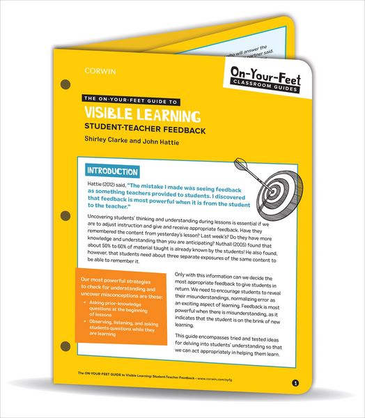 Produktbild: Hattie, J: On-Your-Feet Guide to Visible Learning