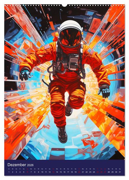 Produktbild: Our future in space. Pulsierendes Leben auf neuen Planeten (Wandkalender 2026 DIN A2 hoch), CALVENDO Monatskalender
