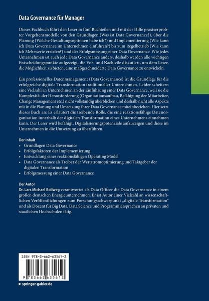 Produktbild: Data Governance f&uuml;r Manager