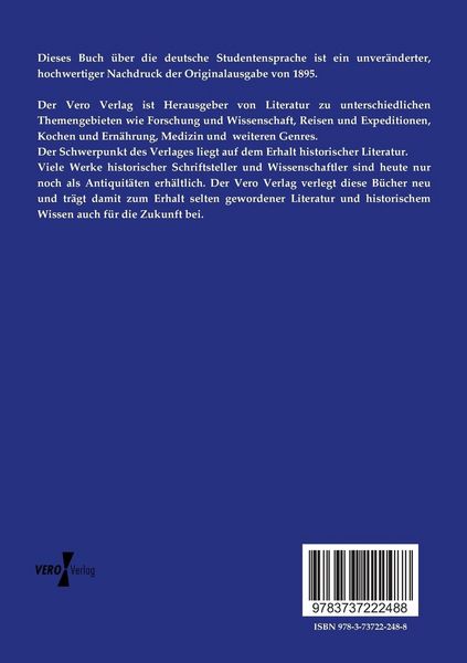 Produktbild: Deutsche Studentensprache