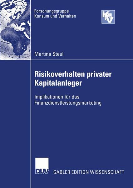 Produktbild: Risikoverhalten privater Kapitalanleger