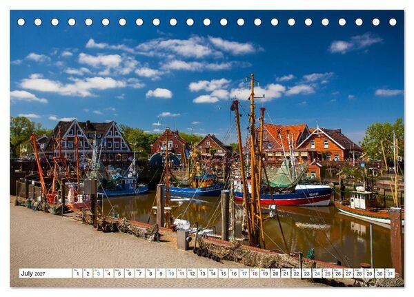 Produktbild: The German North Sea coast (Desk Calendar 2027 DIN A5 landscape), CALVENDO 12 Month DeskCalendar