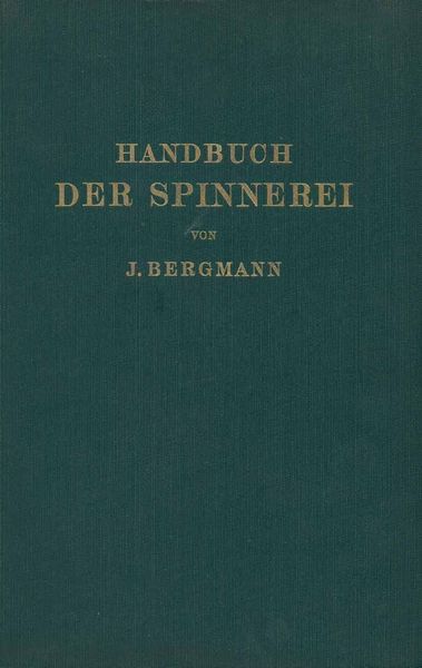 Produktbild: Handbuch der Spinnerei