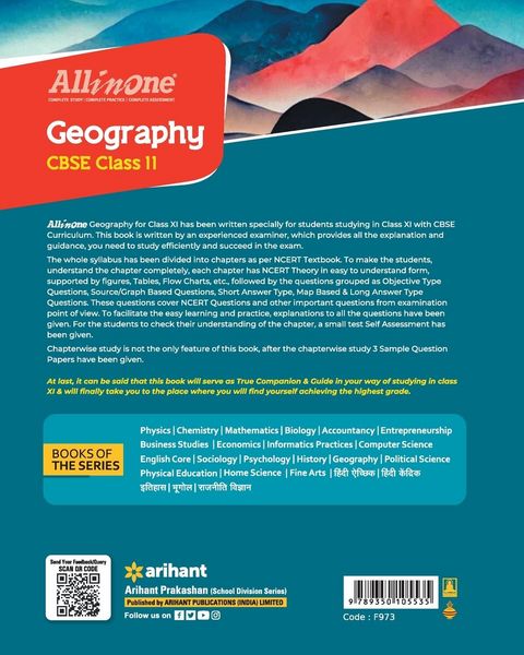 Produktbild: All In One Class 11th Geography for CBSE Exam 2024