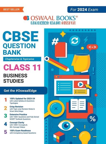 Produktbild: Oswaal CBSE Chapterwise & Topicwise Question Bank Class 11 Business Studies Book (For 2023-24 Exam)