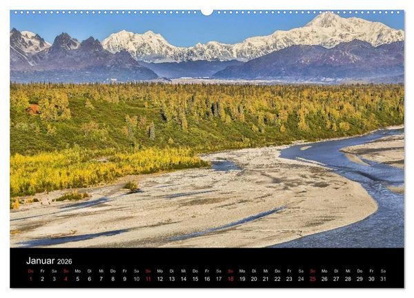 Produktbild: Alaska 2026 Wildes Land am Ende der Welt (hochwertiger Premium Wandkalender 2026 DIN A2 quer), Kunstdruck in Hochglanz