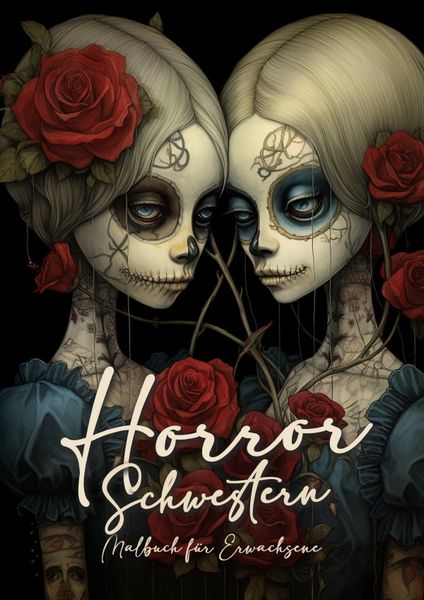 Produktbild: Horror Schwestern Malbuch f&uuml;r Ewachsene