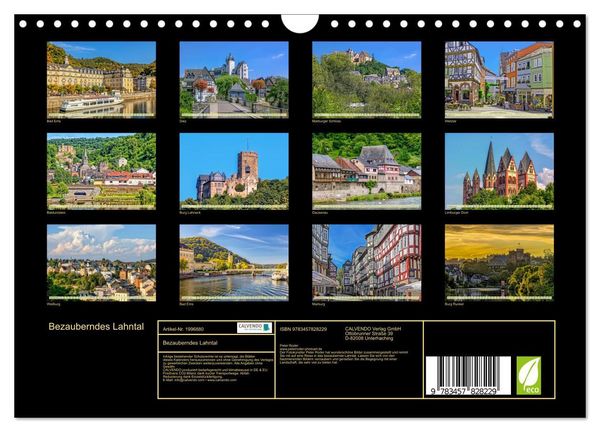 Produktbild: Bezauberndes Lahntal (Wandkalender 2026 DIN A4 quer), CALVENDO Monatskalender