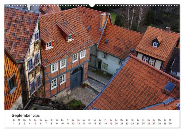 Produktbild: Weltkulturerbe Quedlinburg (Wandkalender 2026 DIN A2 quer), CALVENDO Monatskalender