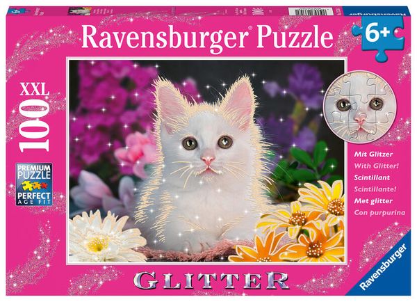 Produktbild: Kinderpuzzle 100 XXL Teile - Glitzerkatze