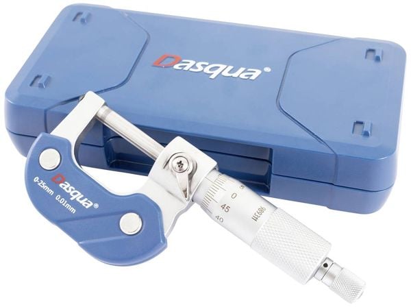 Dasqua Außenmikrometer 75-100mm - Hochpräzise Messung 0,005mm Genauigkeit