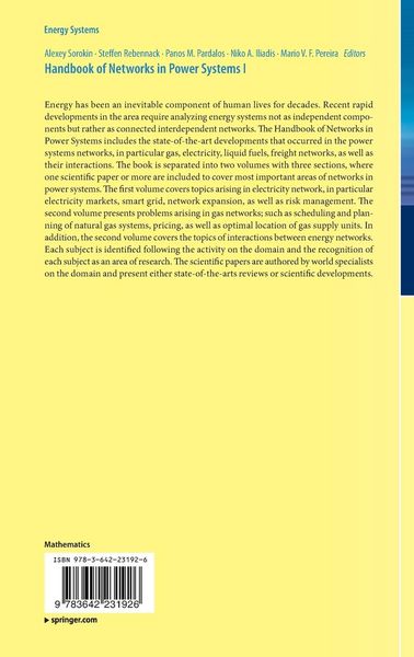 Produktbild: Handbook of Networks in Power Systems I