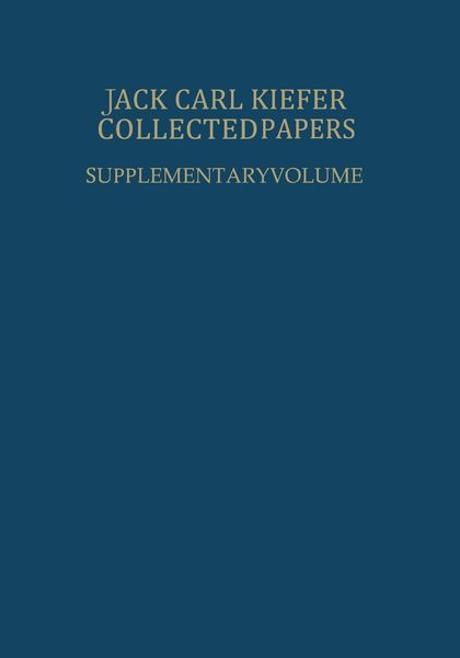 Produktbild: Collected Papers Supplementary Volume