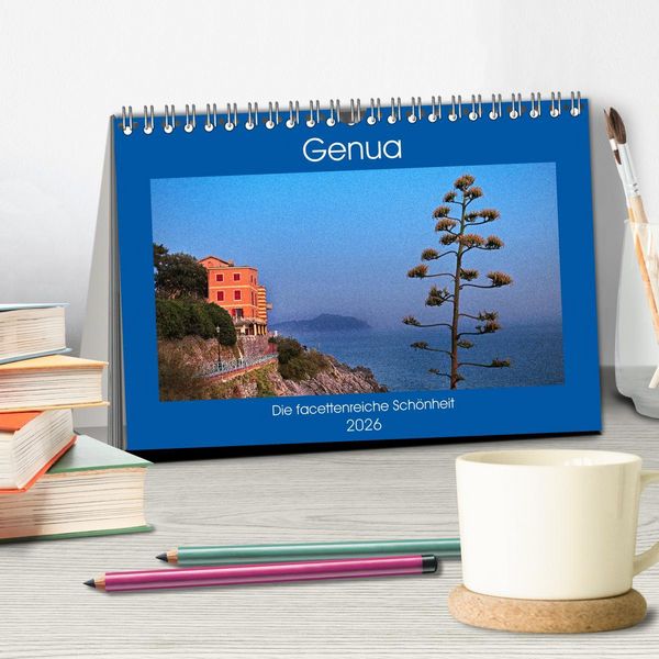 Produktbild: Genua - Die facettenreiche Sch&ouml;nheit (Tischkalender 2026 DIN A5 quer), CALVENDO Monatskalender
