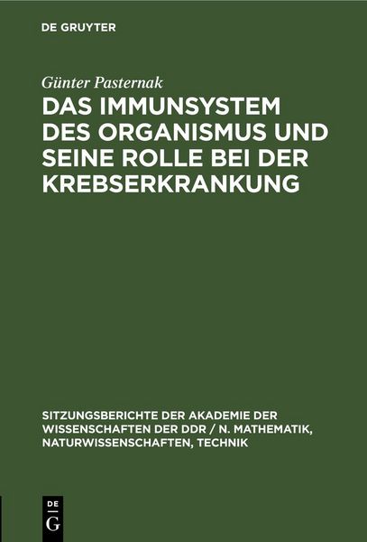 Produktbild: Das Immunsystem des Organismus und seine Rolle bei der Krebserkrankung