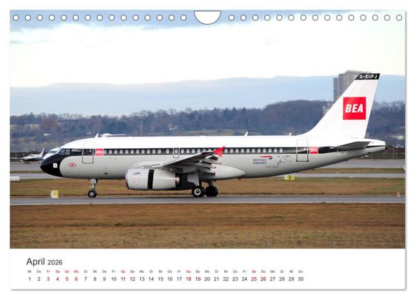 Produktbild: Ein Jahr am Flughafen Stuttgart (Wandkalender 2026 DIN A4 quer), CALVENDO Monatskalender