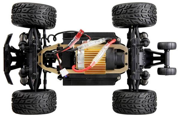 Produktbild: Amewi Blau, Orange Brushed 1:20 RC Einsteiger Modellauto Elektro Monstertruck Allradantrieb (4WD) RtR mit Lichteffekt